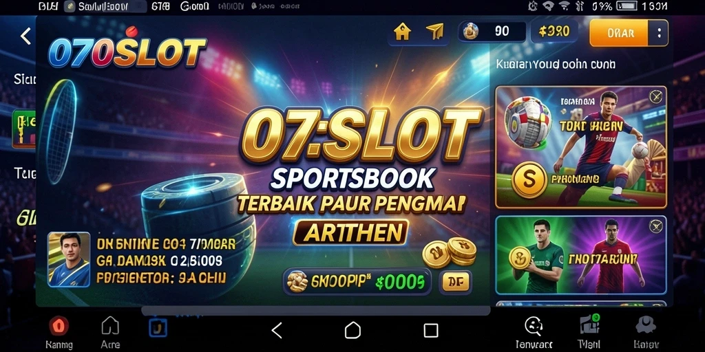 Tangkapan layar gameplay 070SLOT menampilkan berbagai opsi taruhan olahraga.