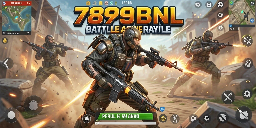 Screenshot dari gameplay seru dalam 789BNL Battle Royale.