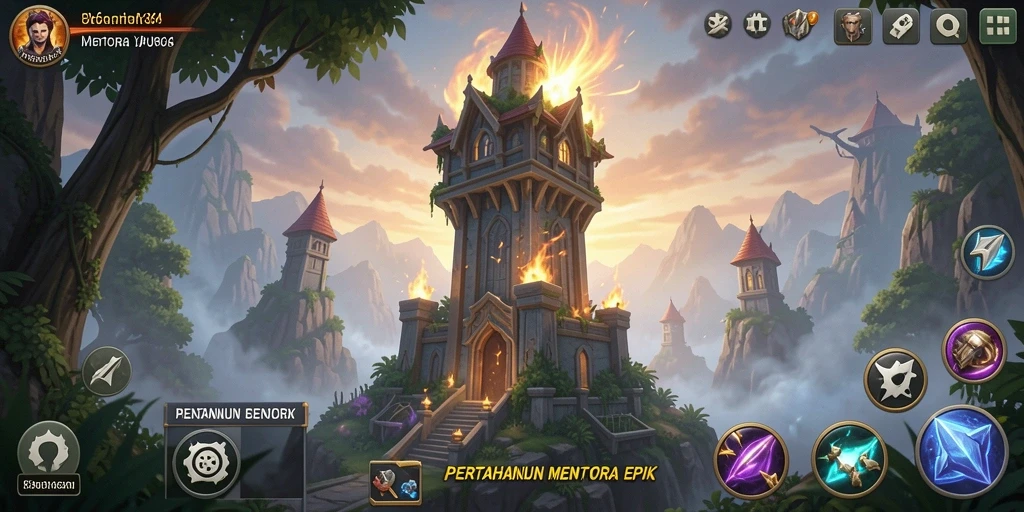 Gameplay menarik 8364 dengan menara pertahanan yang strategis.