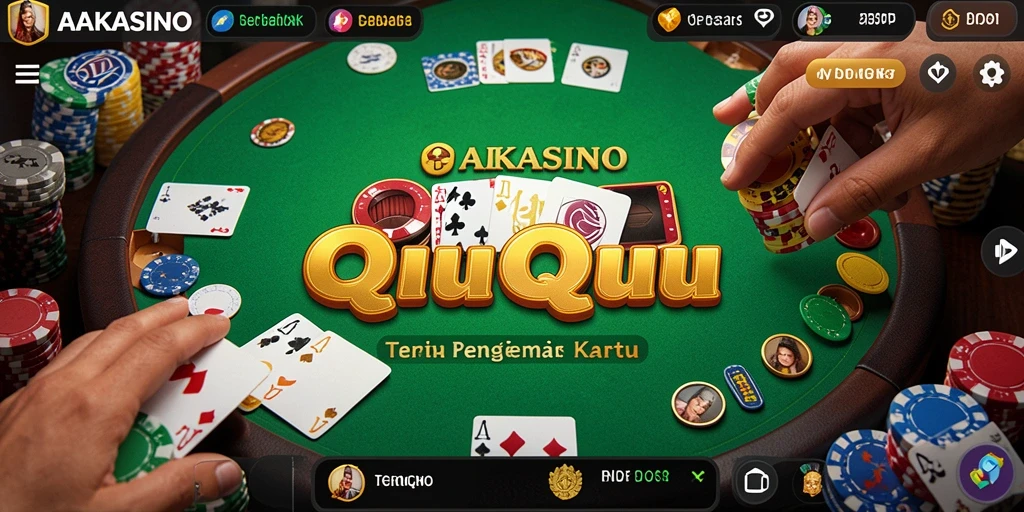 Screenshot AAKASINO menunjukkan gameplay menarik dari QiuQiu.