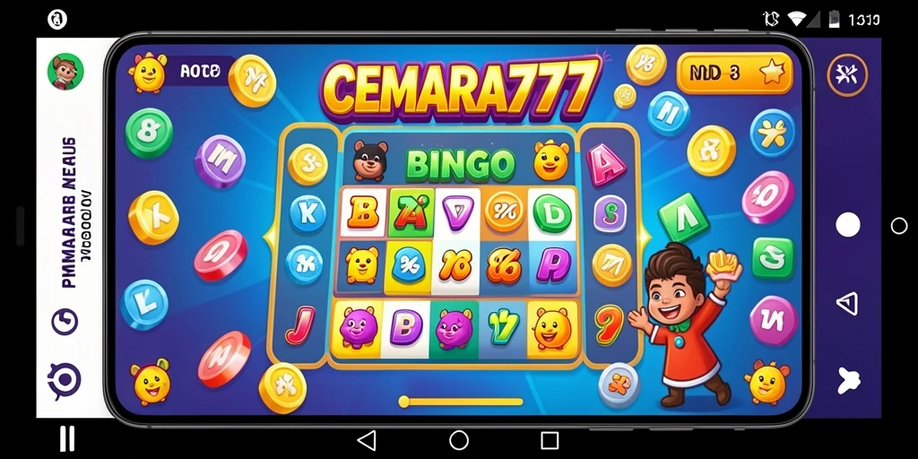 Tampilan gameplay Bingo CEMARA777 yang seru dan interaktif.