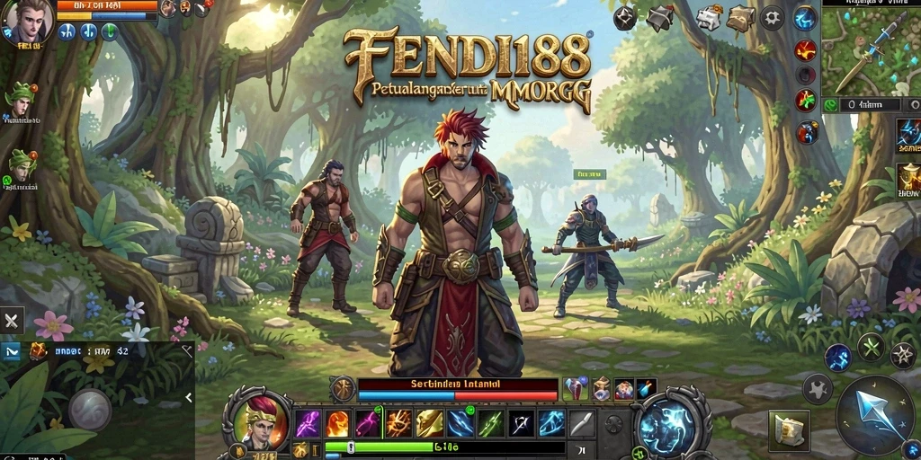 Tangkapan layar menampilkan petualangan seru dalam game MMORPG.