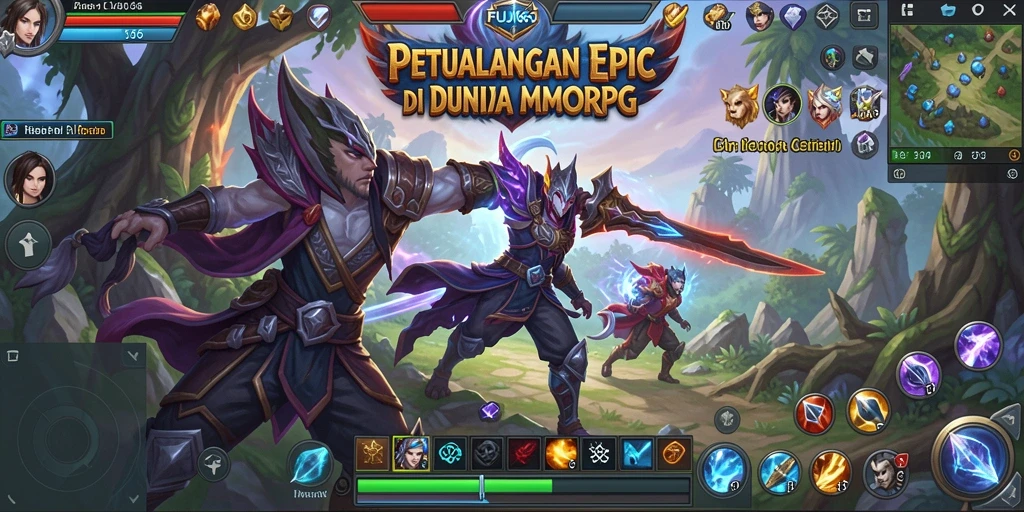 Tampilan gameplay FUJI66 yang menakjubkan dalam dunia MMORPG.