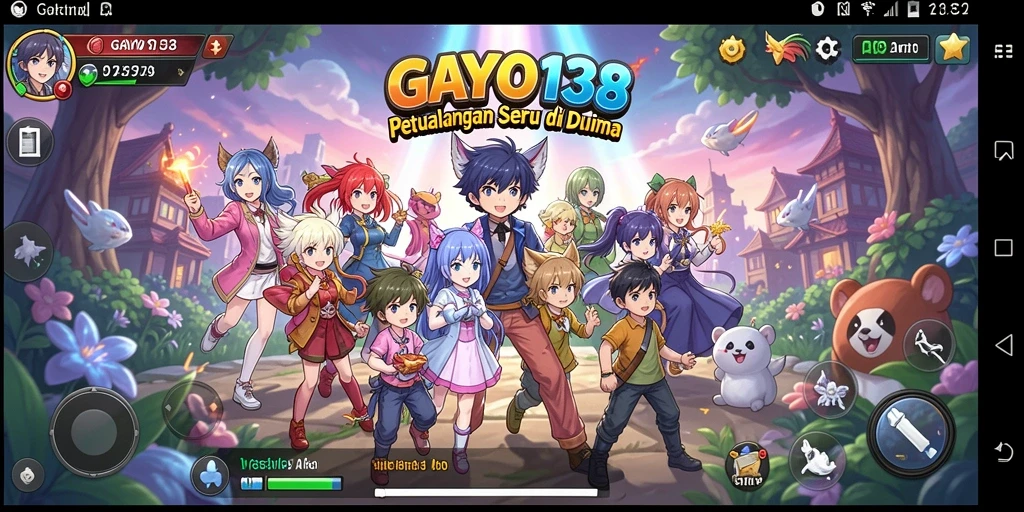Screenshot GAYO138 menampilkan pertarungan karakter Anime yang menarik.