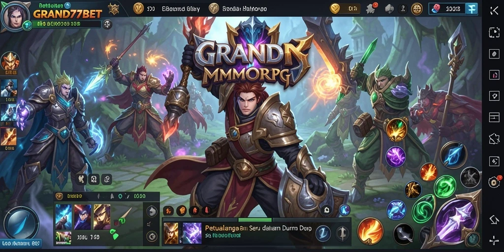 Tampilan gameplay yang mendebarkan dalam dunia MMORPG.
