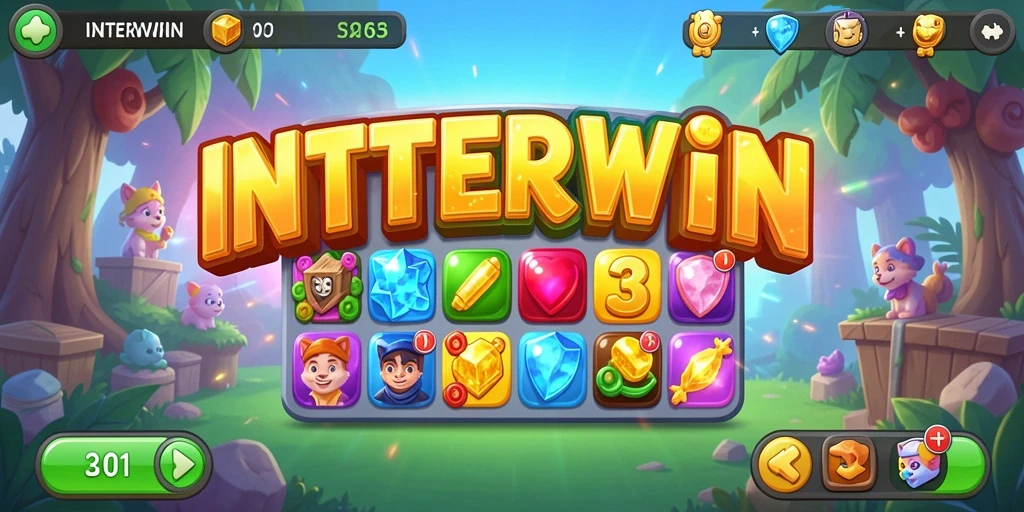 Gameplay seru INTERWIN dengan grafis Match-3 yang menawan.