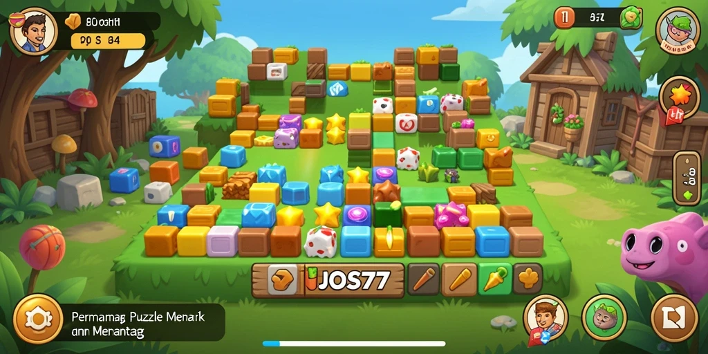 Tampilan gameplay JOS77 yang menantang dan seru.