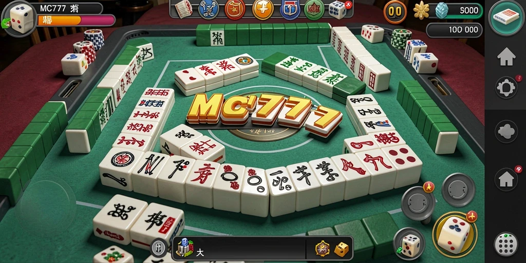 Tampilan gameplay seru dalam permainan Mahjong MC777.