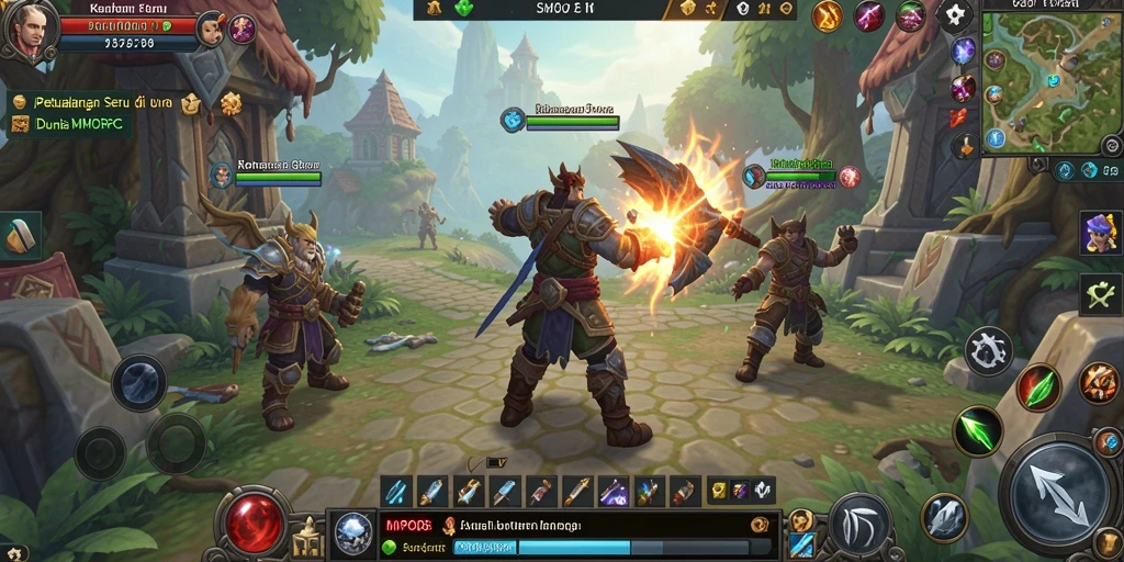 Gameplay seru MPO08 dengan pertarungan epik dan eksplorasi dunia.