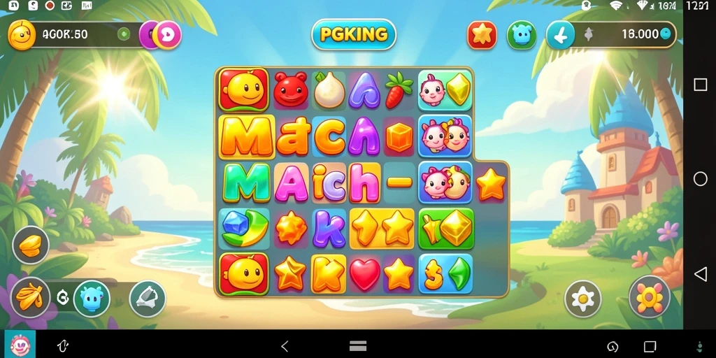 Tampilan gameplay PGKING yang seru dan penuh warna.