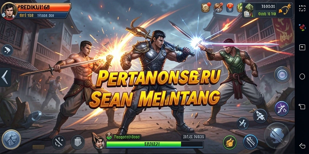 Tampilan Gameplay PREDIKSI168 dengan pertarungan yang intens.