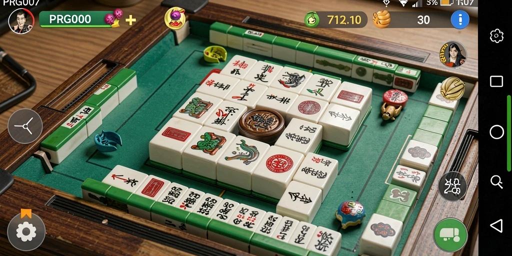 Tampilan gameplay seru PRG007 dengan ubin Mahjong yang menantang.