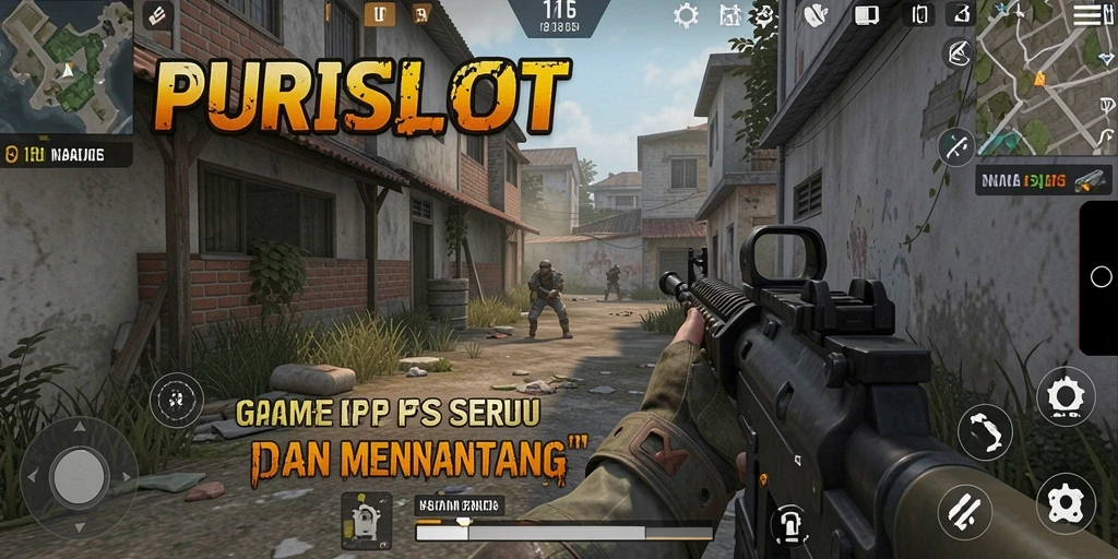Tampilan gameplay seru di PURISLOT dengan aksi tembak-menembak yang mendebarkan.
