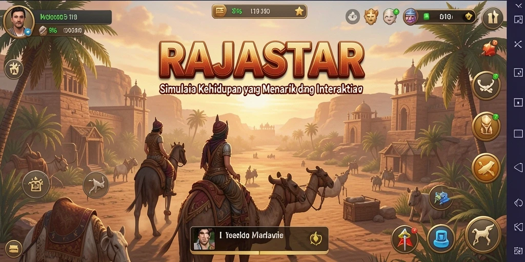 Tampilan gameplay RAJASTAR yang menarik dan interaktif.