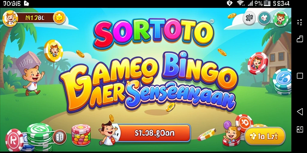 Tampilan gameplay SORTOTO dengan aksi Bingo yang mendebarkan.