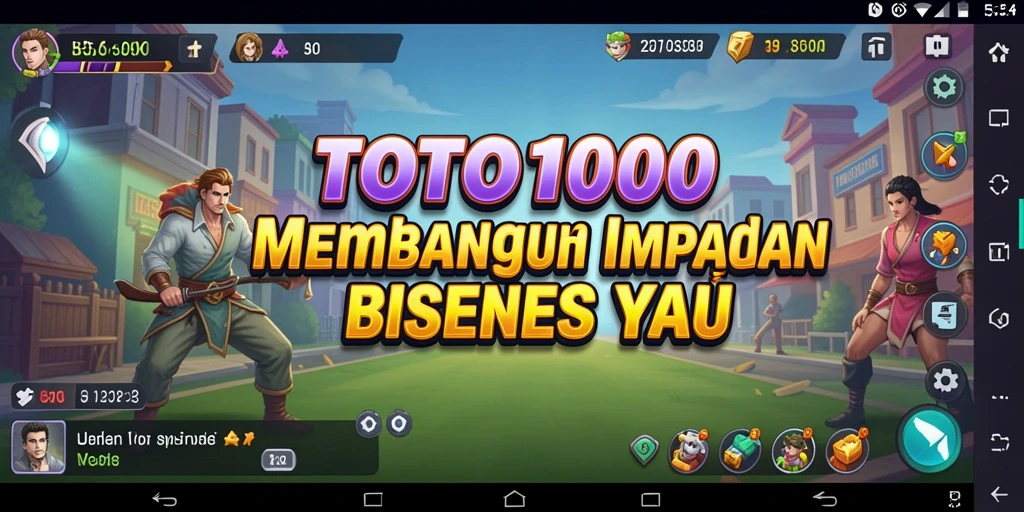 Screenshot utama TOTO1000 menampilkan pengalaman gameplay Tycoon yang seru.