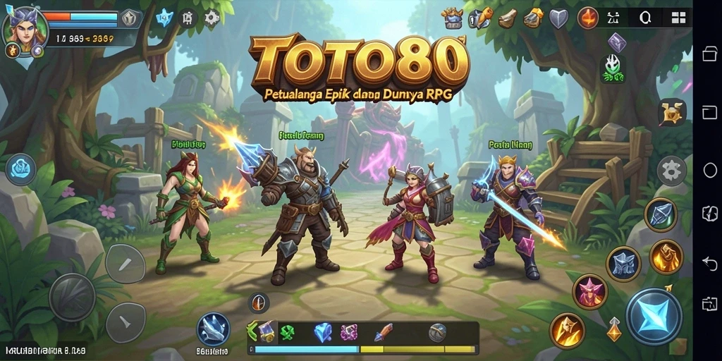Tampilan menarik dari gameplay RPG TOTO80 yang mendebarkan.