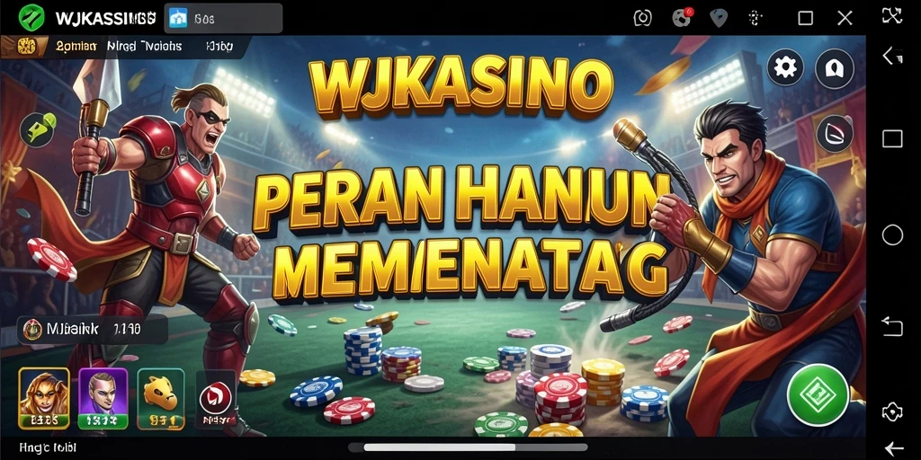 Tampilan gameplay WJKASINO yang mendebarkan dengan menara pertahanan strategis.